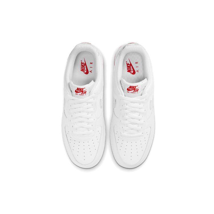 Nike Air Force 1 Low Topography Pack - White University Red Men Sneakers Black DH3941-100