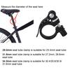 Bike Seat Post Clamp Lightweight Quick Release Aluminum Alloy 25.4 31.8 28.6 34.9 Universal Mountain Road Bicycle Seatpost Collar