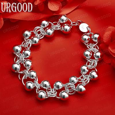 925er Sterlingsilber Modeschmuck Traubenperlen Armband Geschenk