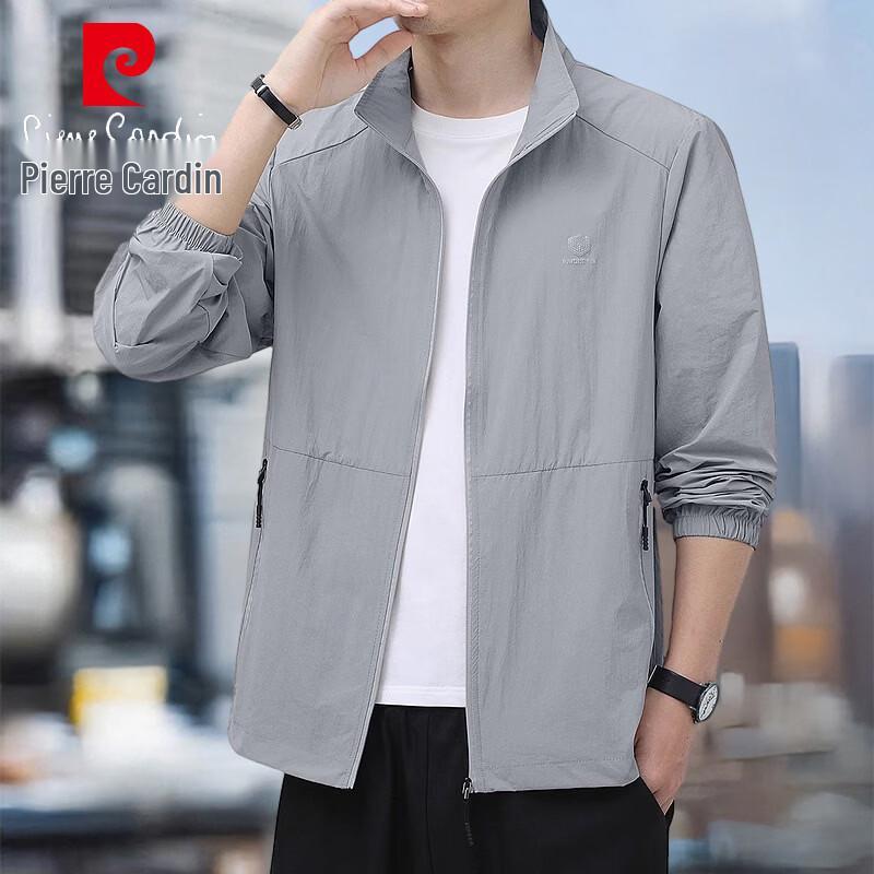 Pierre Cardin Men s Stand-Collar Lightweight Cool Sun Protection Jacket 2XL