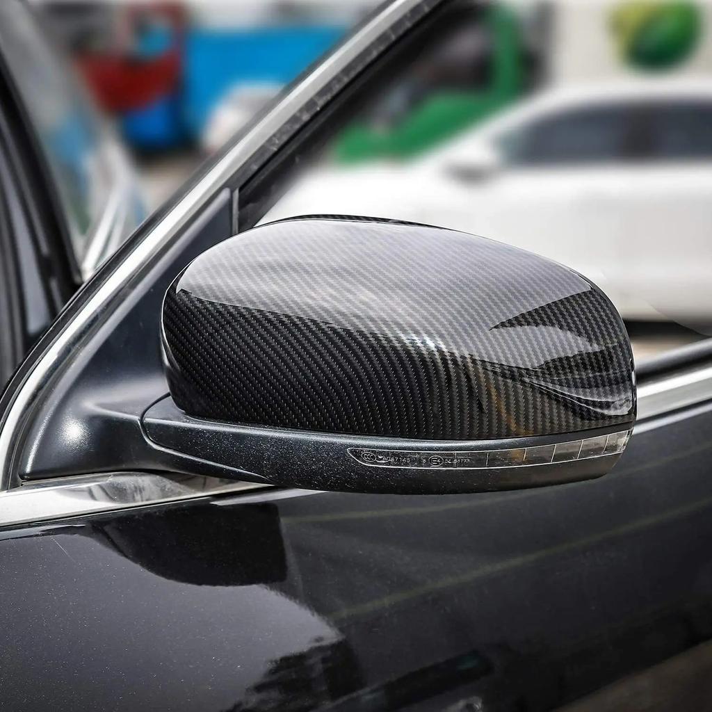 For Jeep Cherokee 2014-2018 Compass 2017-2019 Car Sticker Rearview Side Mirror Cover Wing Cap Exterior Door Rear View Case Trim