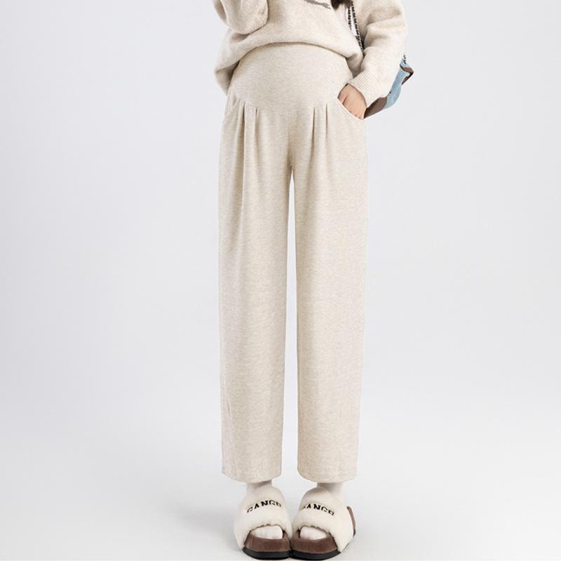 

2026 New Style Plus Size Wide Leg Maternity Pants - No Belly Tightness, Short Fit 2XL [Suitable for 125-140 lbs]