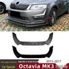 Skoda Octavia MK3 (2015-2017) Zestaw przedniego splittera i spoilera.