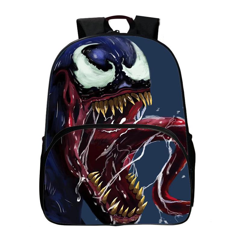 Venom Backpack Print Student School Bag Hero Kids Backpack Avenger May Trend 40*30*16