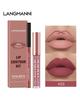 Langmanni Lipgloss Lipliner-Set 2 Sets nicht klebendes Cup-Matt-Lipgloss-Set