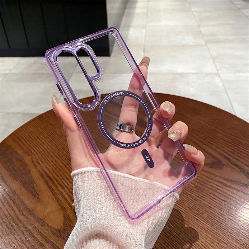 Samsung S24 Ultra Flirty Eyes Metall Handyhülle, S25 Edge Kabelloses Laden Schutzhülle