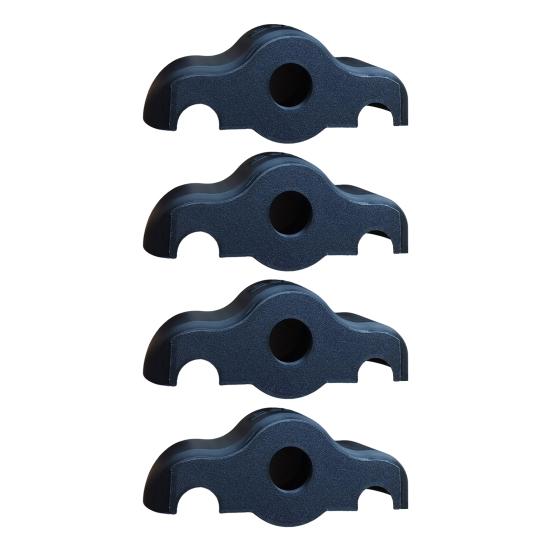 

2/4 шт. подушечки для ног для велосипеда в помещении для Wahoo Kickr Core, домашний тренажерный зал, фитнес-велосипед, теннисный мяч, амортизирующие противоскользящие защитные накладки для пола, комплект балансировочных подушечек 4pcs