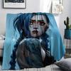 1Pc Cartoon Print Flannel Blanket, High Quality Comfortable for All Seasons, Home Decor, Warmth and Comfort, Perfect for Christmas Birthday Gift