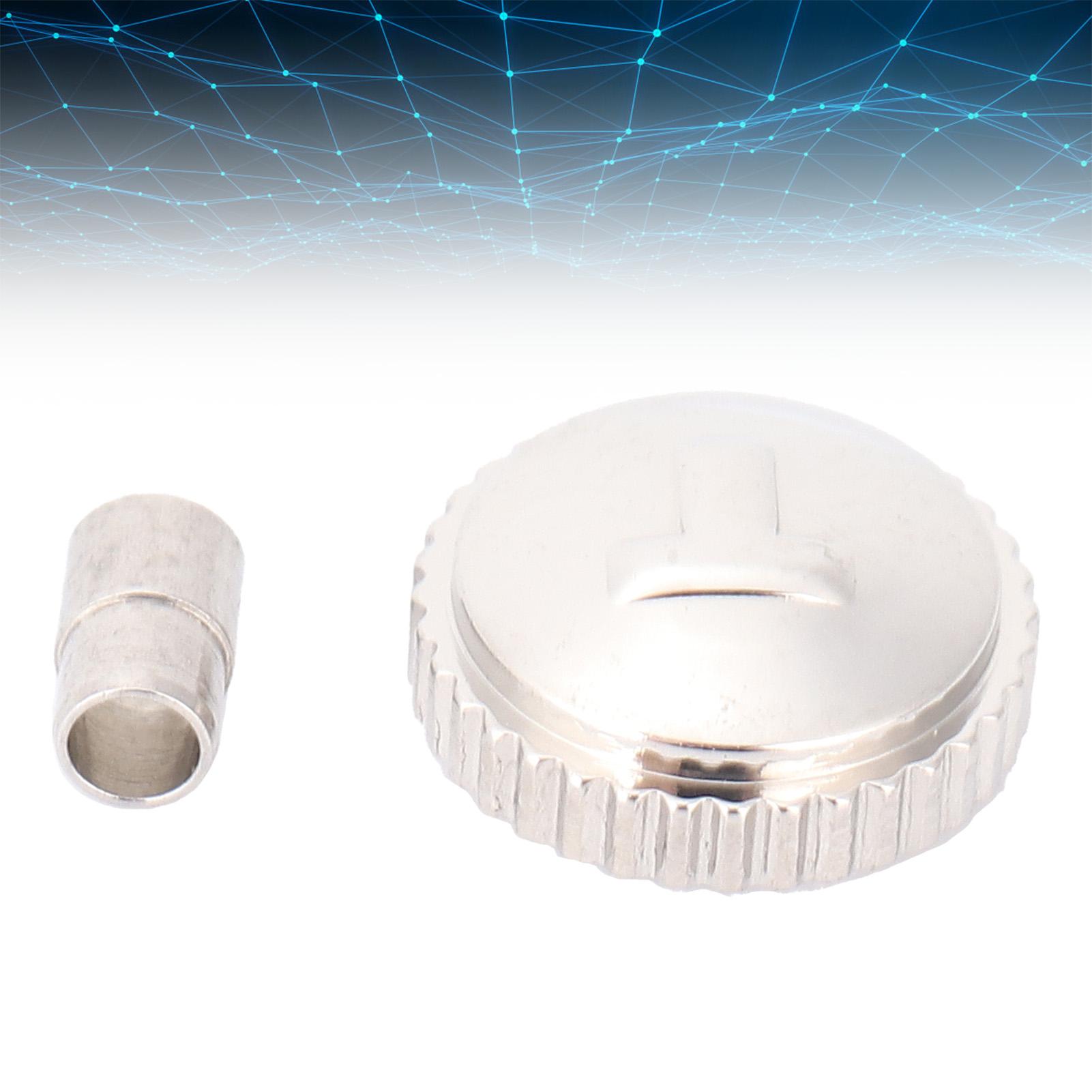 Horlogekroon Reserveonderdelen Legering T41 Horlogekop Reparatieonderdelen Vervangingsaccessoires Zilver gray