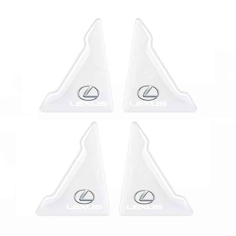 

4 шт. Силиконовые бамперы-наклейки на двери автомобиля, противоударные, защищающие от царапин, для Lexus F-SPORT ES RX NX LS UX LM LX GX LC RZ IS CT GS RC