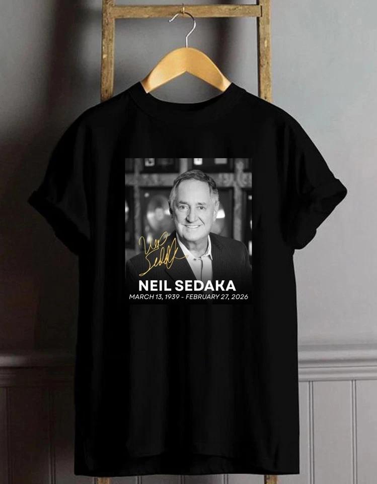 

Hot Neil Sedaka Unisex Tshirt Black All Size S-3XL Gifl Fan S