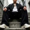 Men's Casual Loose Fit Wide Leg Pants with Elastic Waist Straight Leg Long Trousers