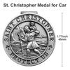 PloreWay Saint Christopher Medal Car Metal Saint Christopher Visor Clip Talisman for Safety Car