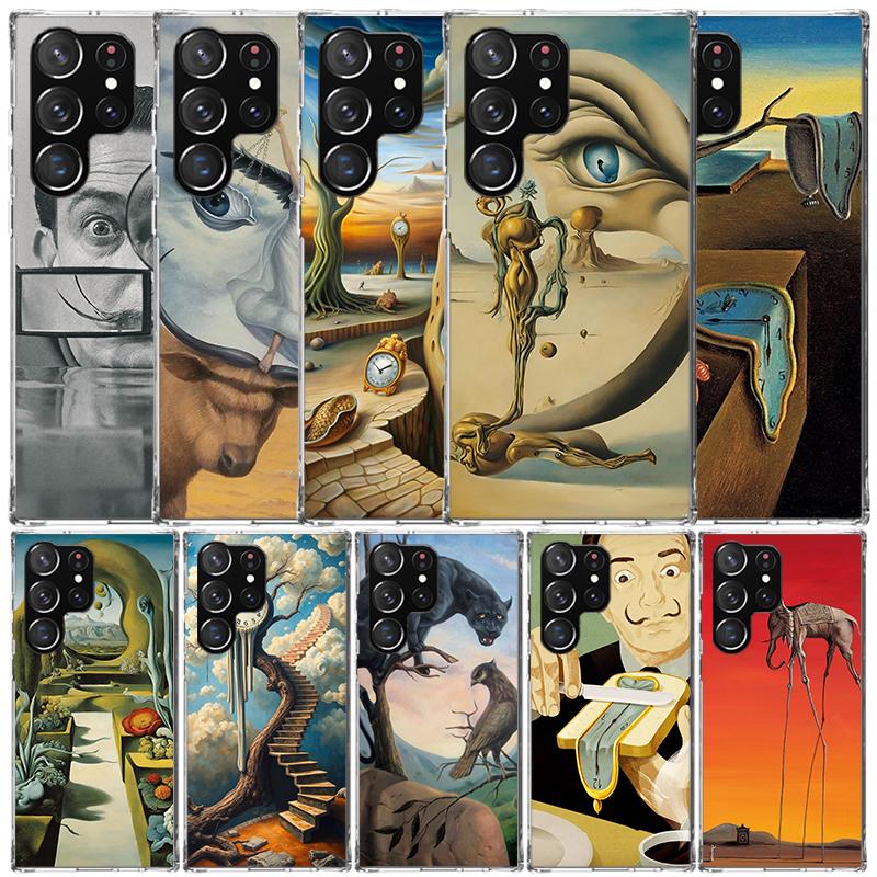 Salvador Dali Art Soft Cover for Samsung Galaxy S25 Edge S26 S24 S23 Ultra Phone Case S22 S21 Plus S20 FE Print Pattern Shell Ga