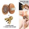 Massage Wheel Meridian Comb and Octopus Scalp Massager Set - Ergonomic Handheld Weight Loss Device, Muscle Relaxation Tool