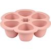 Premium Quality Silicone Multipots, Thermal Resistance, Airtight Lid, Made In Italy, 6x90 Ml Pink