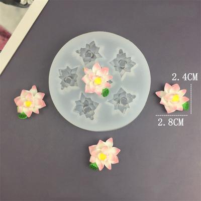 Silikonowa forma spożywcza w kształcie kwiatu do dekoracji ciast, tworzenia biżuterii z wzorem stokrotki, róży, lotosu, chryzantemy, piwonii, kamelii