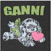 Ganni Puppy Logo Wool Mix Knit K2597 252