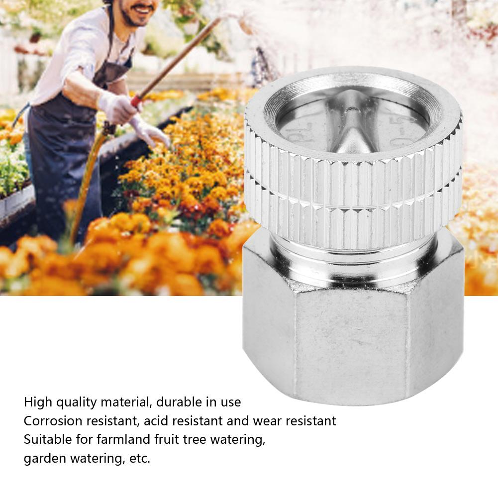 G1/4 Copper Chromeplated Single Sprayer Head Spray Misting Nozzle for Farmland Fruit TreeStraight