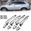 Silvery Car Door Handle Exterior Black Chrome 82651-1Y020 82661-1Y020 82651-1Y000 1Y050 for Kia Picanto Morning 2011-2016