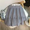 MIU Style 2025 Fall/Winter Knit Pleated A-Line Mini Skirt - Versatile and Slimming