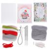 Nadelfilz-Set Wollfilz-Zubehör Niedliche Tier-Plüschpuppe DIY Bastelmaterial 112# Energie Weihnachts-Hut