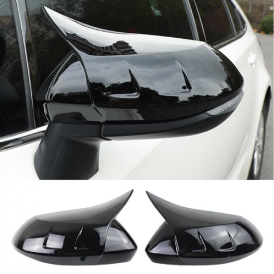 black OX Horn Car Rearview Mirror Cover Trim For Toyota Corolla -2026