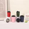 304 Stainless Steel Thermos Cup Portable, Compact Scale 12Oz Coffee Cup Outdoor Car Direct Drinking Milk Cup