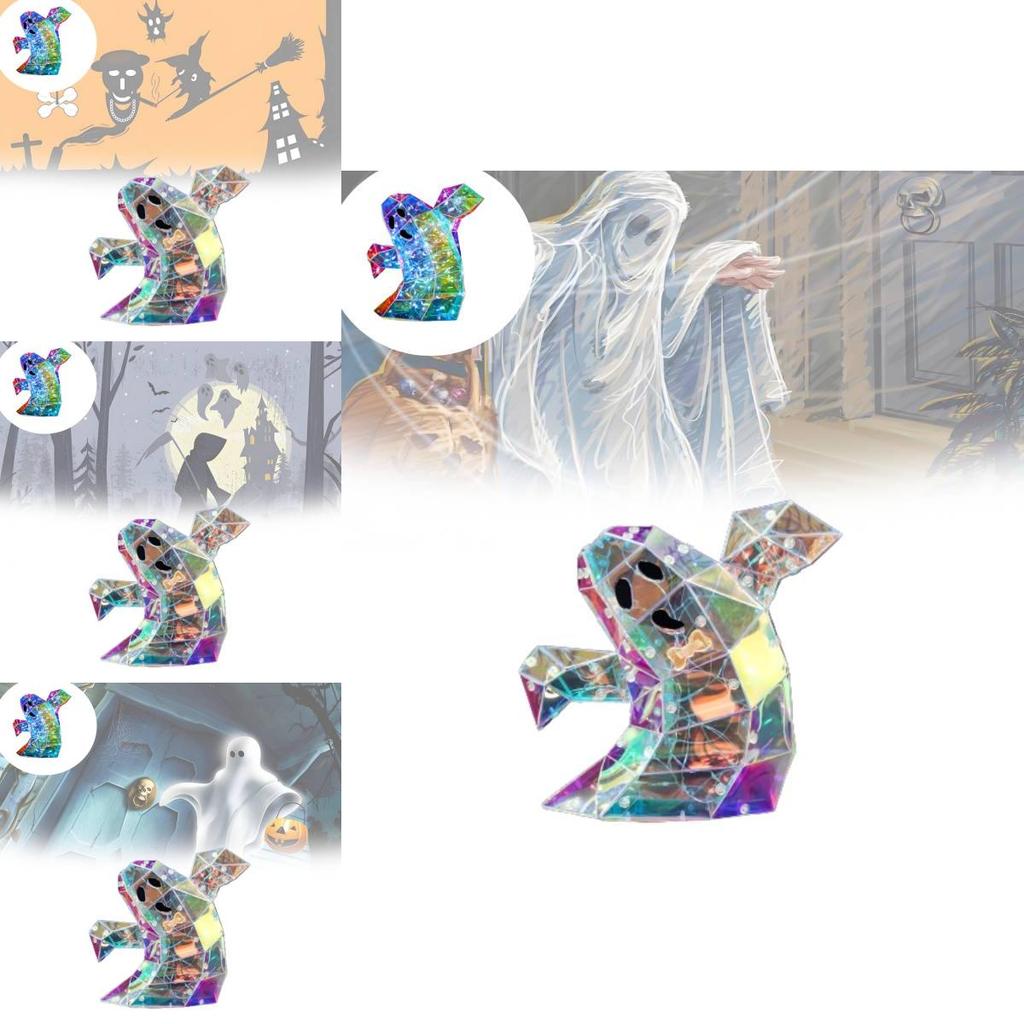 Transparente Bunte 20cm Halloween Geisterdekoration für Gruselige Atmosphäre Aufbau