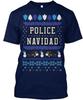 Premium Police Navidad - TTshirt Made In the USA Size S To 5XL