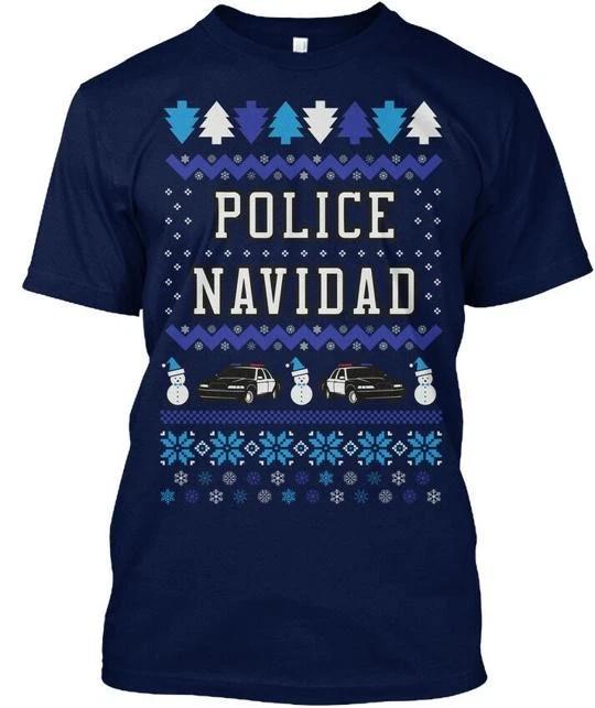 

Премиум Police Navidad - Футболка Сделано в США Размеры от S до 5XL 4XL