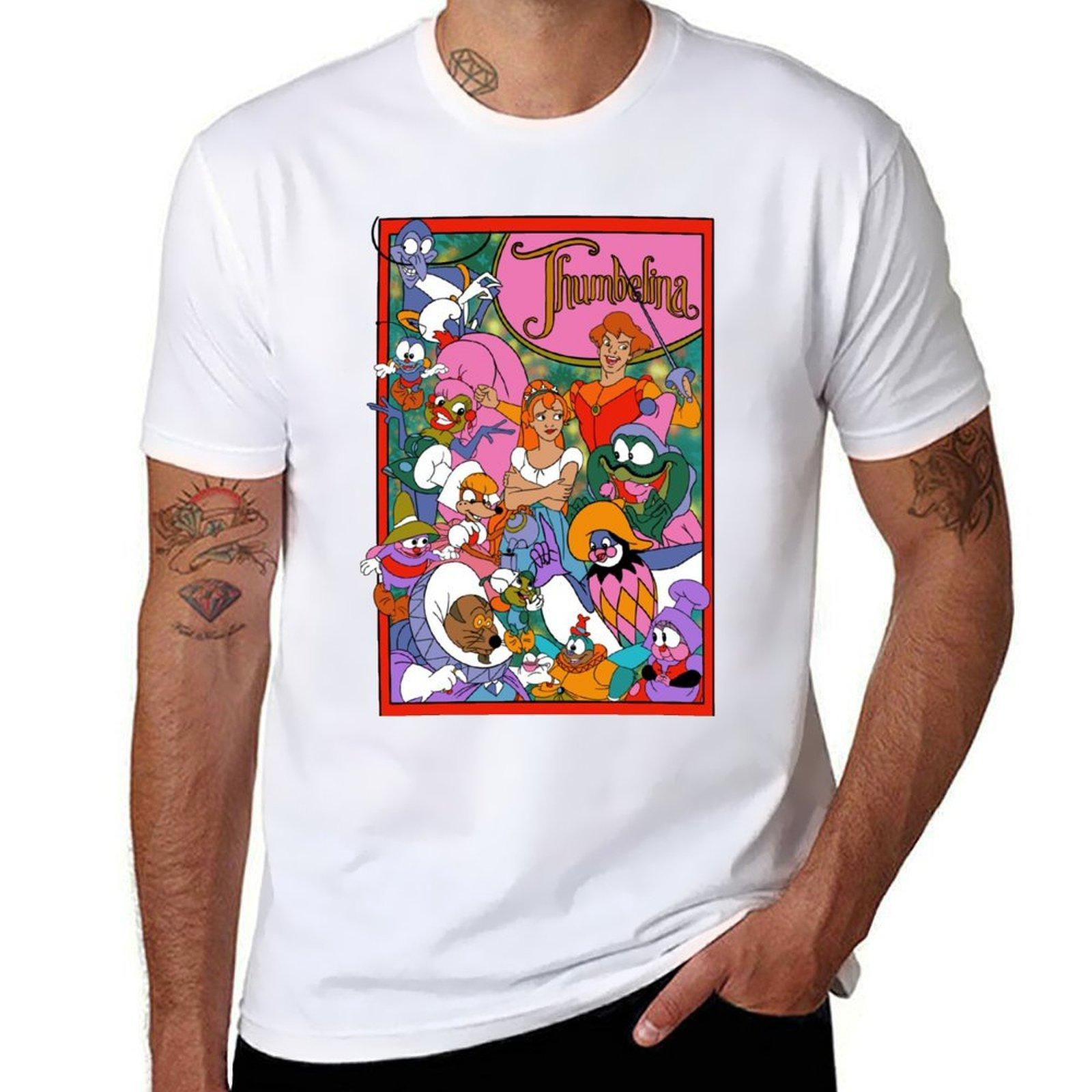 

Thumbelina Ensemble TShirt Man tshirt cute tops rapper graphic tees vintage t shirt for men S