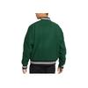 Nike Logo Print Striped Single-Breasted Baseball Jacket Men Outerwear Green DQ5011-341