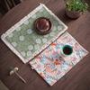 Handmade Stitchwork Flower Sea Leaf Tea Table Mats Creative Drink Coaster Household Dinner Table Cloth Mat For Tea Ornaments