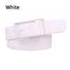 Women Men Belt Adjustable Silicone Candy Color Jelly Rubber Waistband Plastic Buckle
