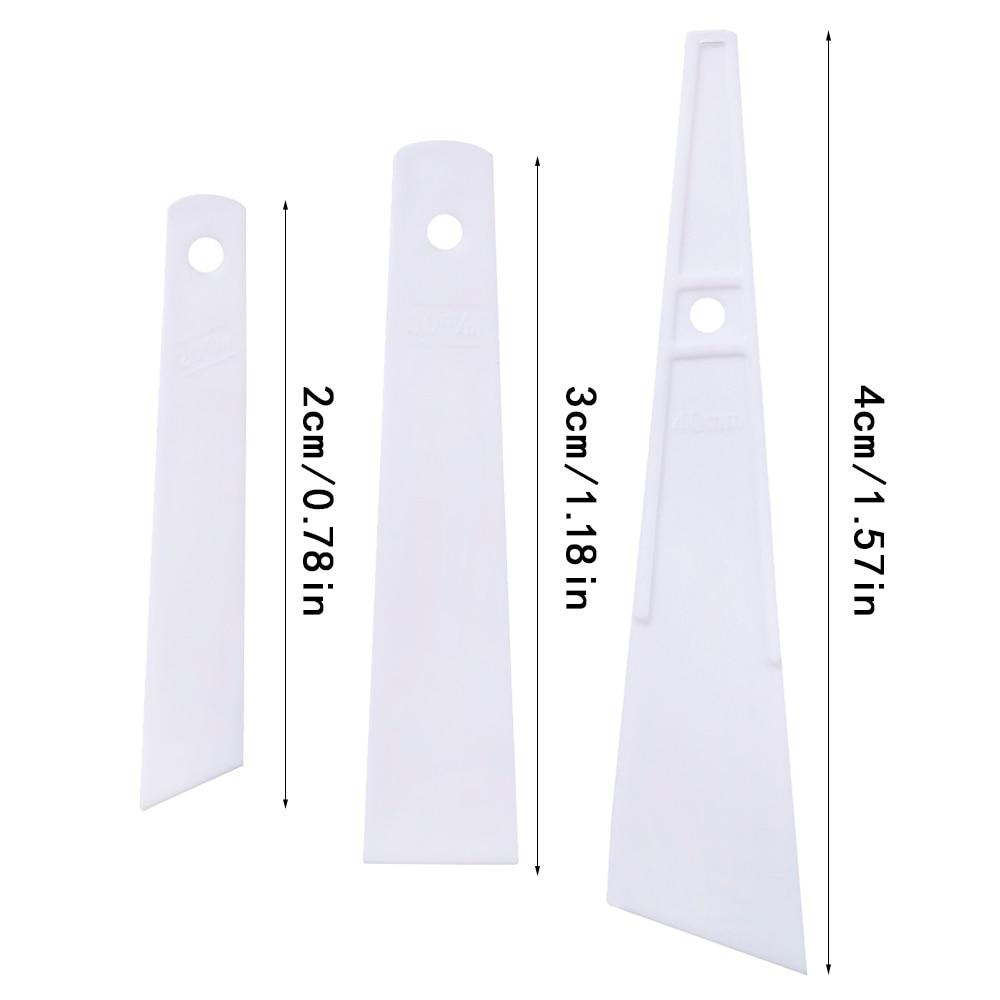 3pc/set Leathercraft Gumming Glue Gluing Tool Plastic Crafts Carving Leather DIY Handmade Plastic Gumming Board Smear Glue Tool