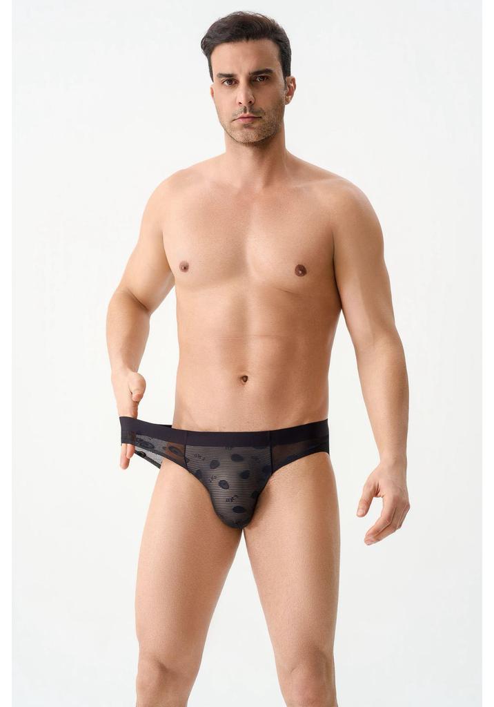 Avocado Lace Seamless Ice Silk Men's Briefs