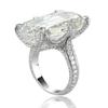 Huitan Hyperbole Long Oblong Cubic Zircon Rings for Women Wedding Engagement Gorgeous Accessories Cocktail Party Trendy Jewelry
