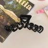 2025 New Y2k Dopamine Girl Fashion Pink Color Hollow Geometric Star Heart Hair Clips Women Hair Claw Cross Headband Shark Clip