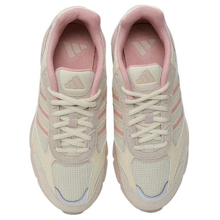 Adidas Crazychaos 2000 Synthetic Leather Comfortable Versatile Slip-Resistant Durable Low-Top Lifestyle Casual Shoes Women Sneaker Beige JP8056