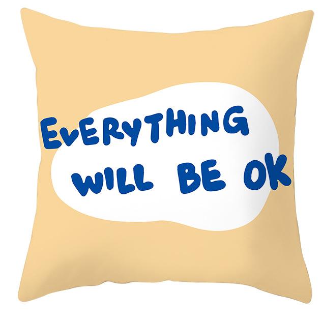 Nordic Style Abstract Flower Geometric Pillowcase Home Sofa Pillow Cushion Cover