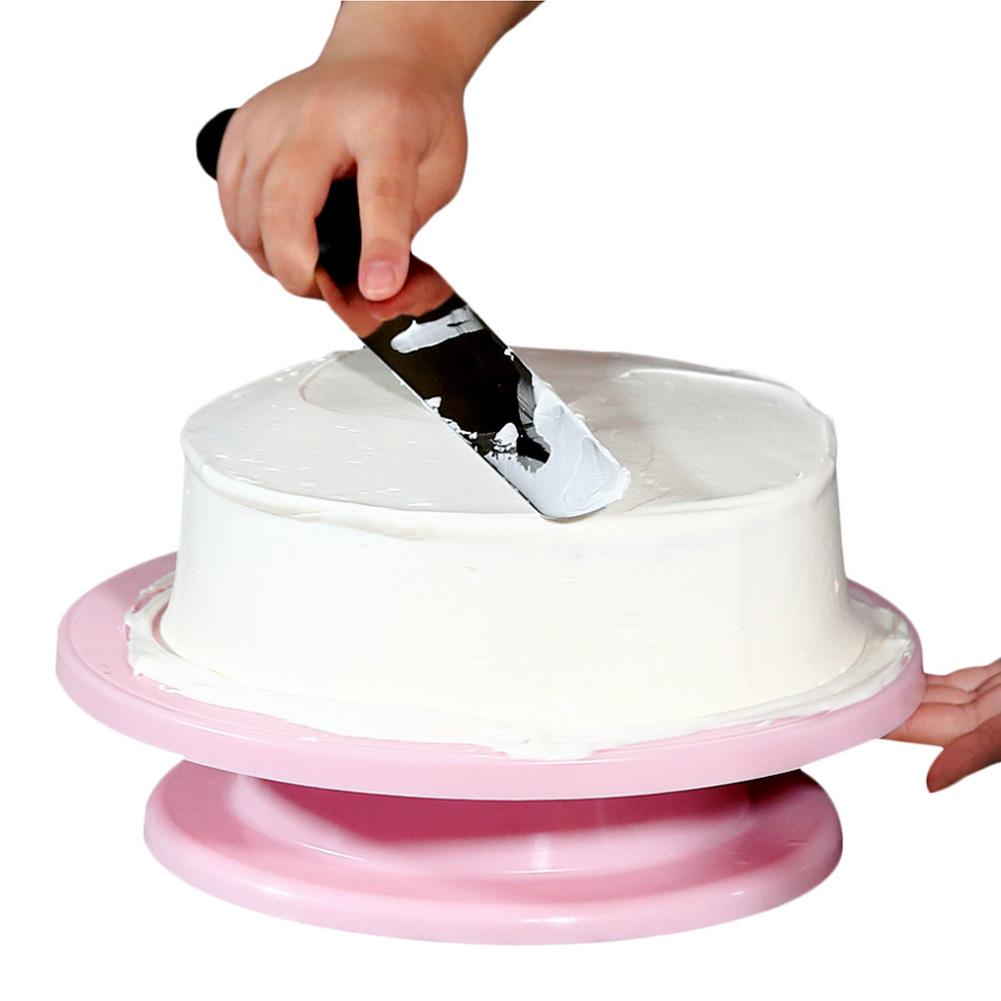 Rotating Cake Turntable Cake Decorating Display Stand Base DIY Kitchen Baking Tools