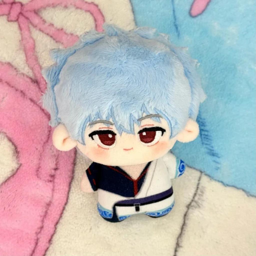 Gintama Katsura Kotarou Sakata Gintoki Plush Keychain 10cm Cartoon Collectible Toy For Fans