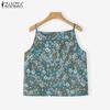 ZANZEA Women Summer Casual Floral Print Sleeveless Sling Camisoles