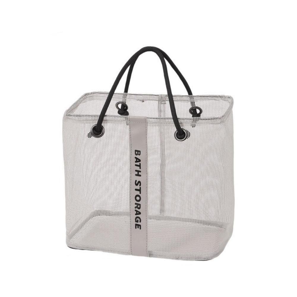 

Breathable Mesh Toiletry Bag Quick Drying Cosmetic Bag Portable Mesh Shower Bag for Home S