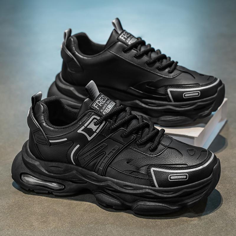 New Fashion Men 's Four Seasons Comfortable Thick Sole Shoes Students Boys GirlsTrending Soft Sole Breathable Casual Running Sneakers