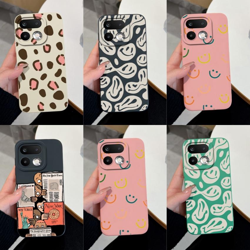 For Oppo Realme 16 14 15 Pro Plus C85 Pro P3 Lite Reno15 Pro OPPO A77 A78 A95 A93 A72 A73 Phone Covers Fashion Labels Soft Smooth Liquid Silicone Case