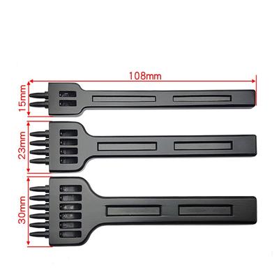 3Pcs High-grade Alloy Steel Suit, DIY Handmade Leather Punching Tool, Round Punch, Special for Leather Carving Punching