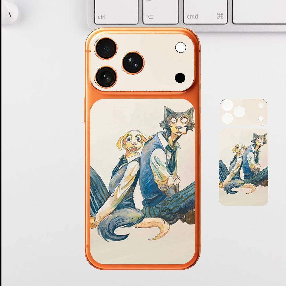 

Anime Cute Legoshi Louis Haru Back Cover Decal Protective Sticker For Iphone 17 Pro Max Skin Sticker Back Decorative Stickers iPhone17pro