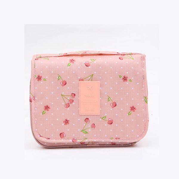 Large Capacity Portable Makeup Bag with Hanging Hook